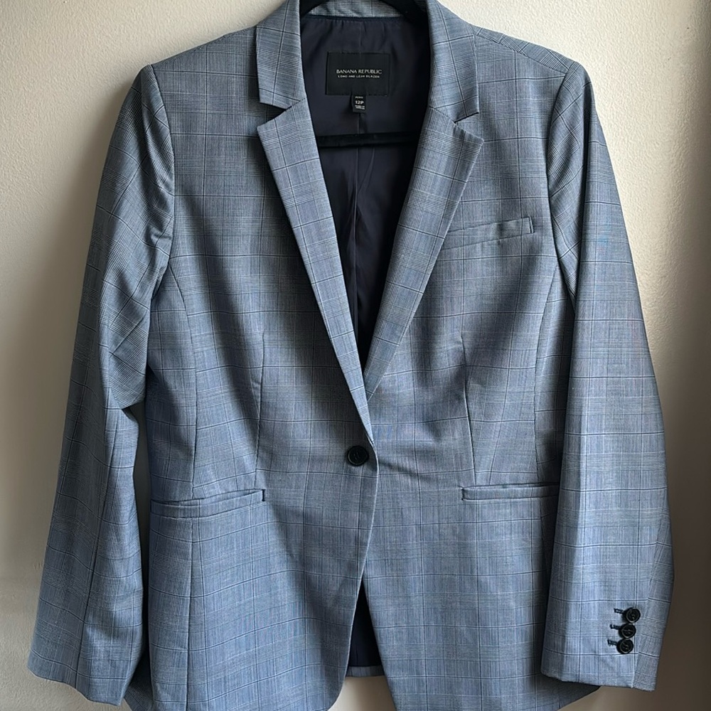 Banana Republic Long and Lean Blazer 12p